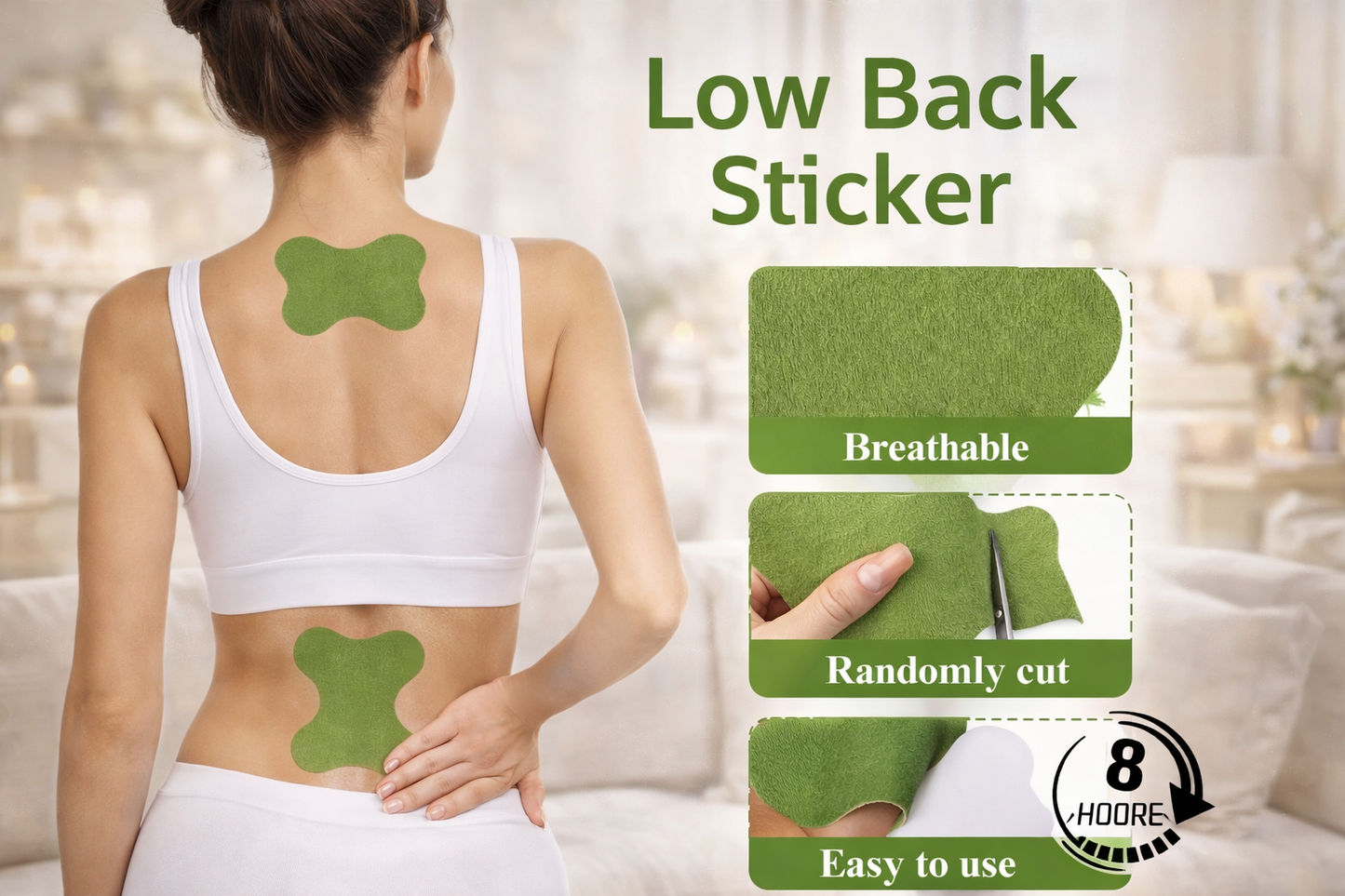 Self-Heating Pain Relief Patch