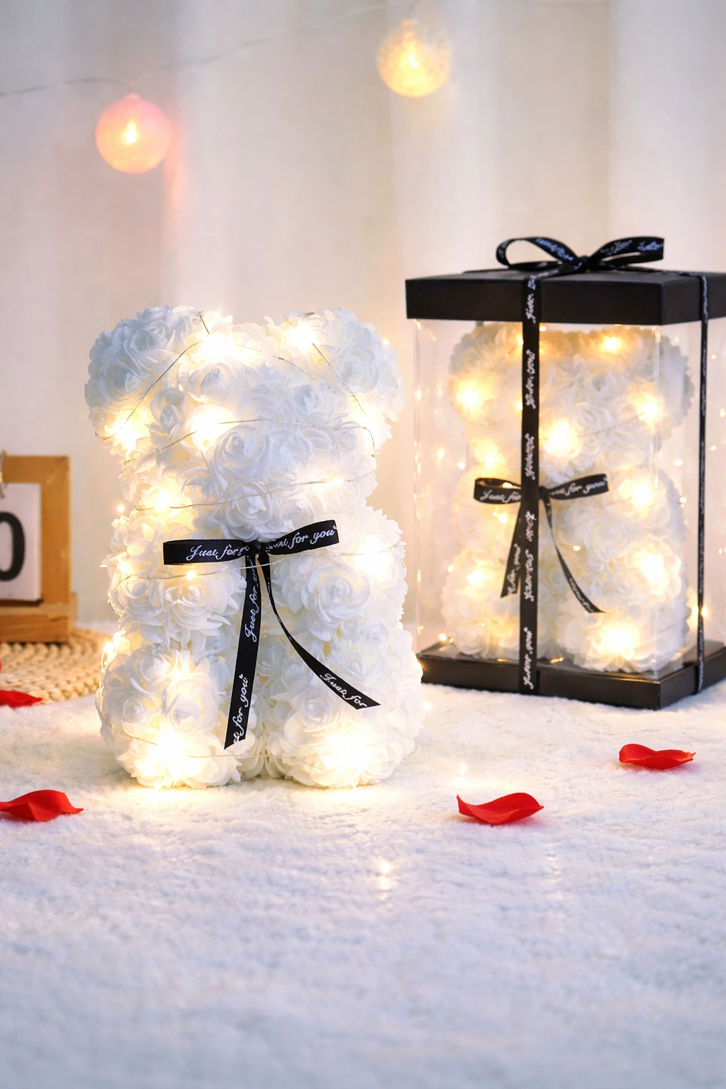 LED Rose Bear Gift Box