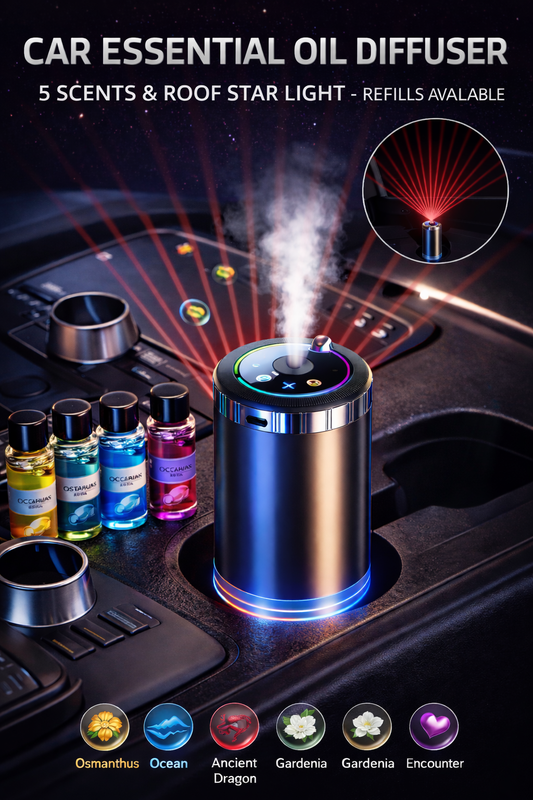 Car Diffuser with Roof Star Light