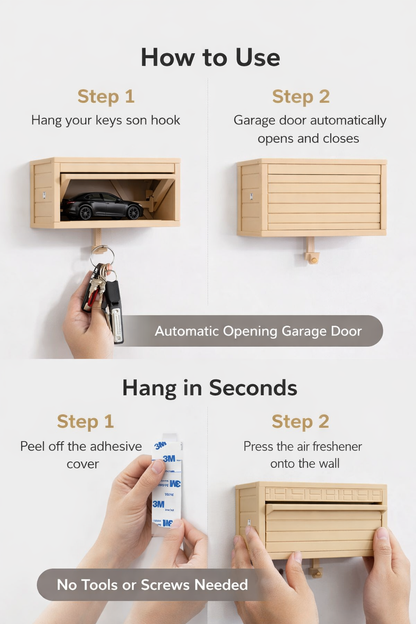 Creative Car Garage Key Rack