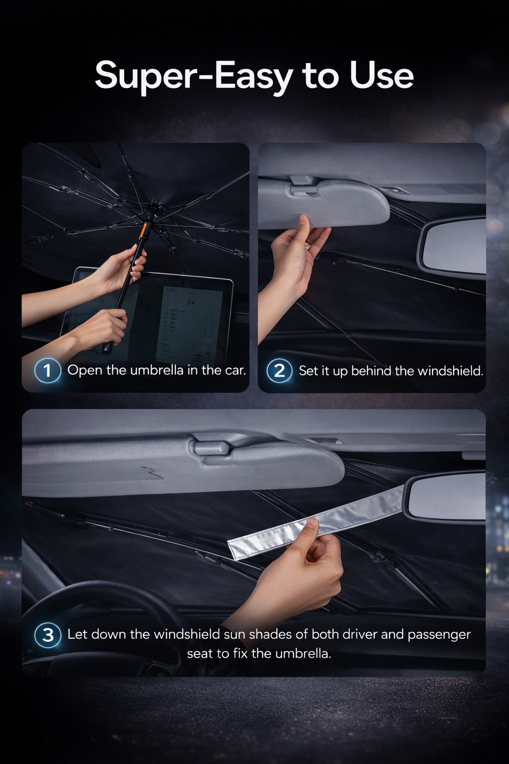 Car Windshield Sunshade Umbrella