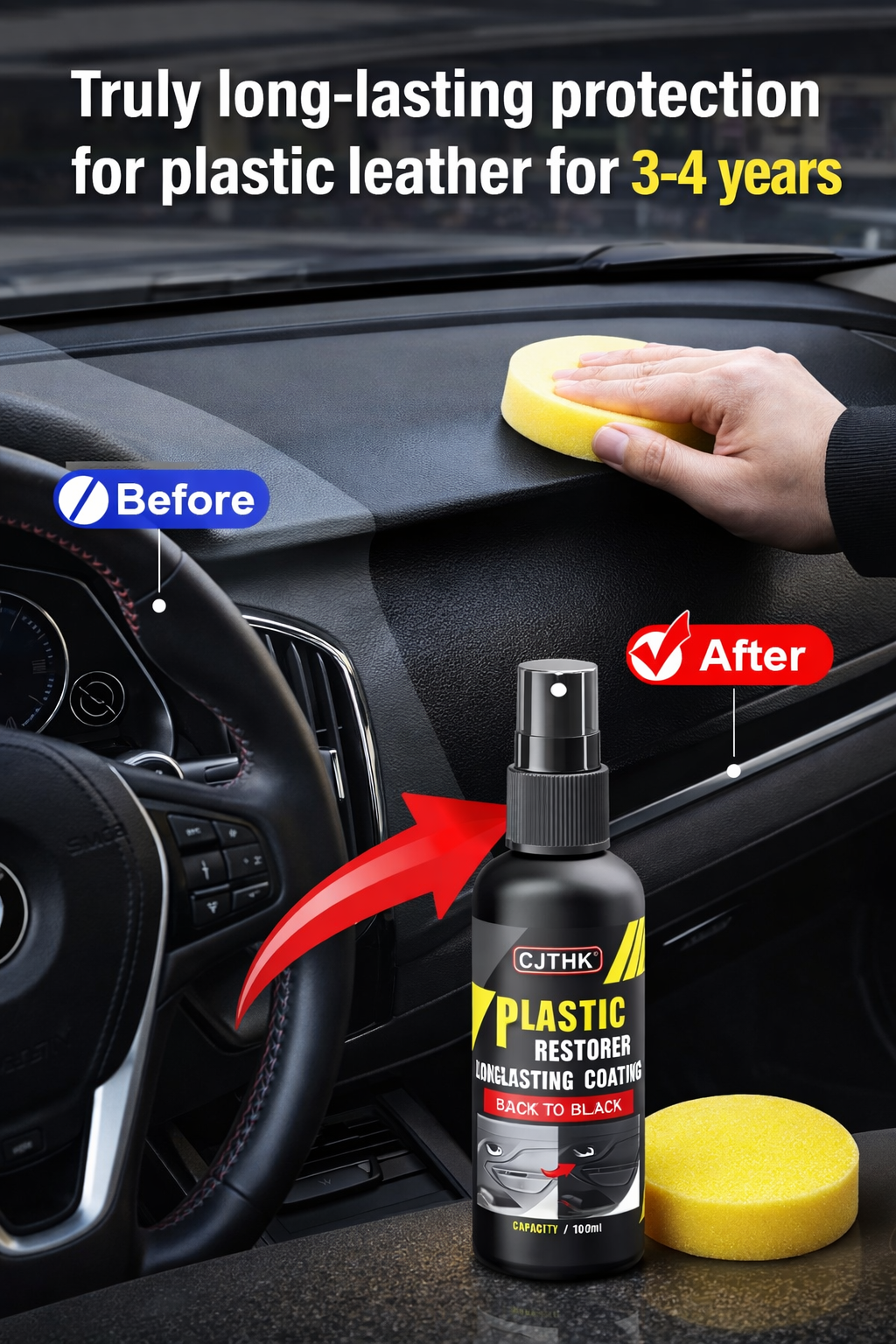 Car Plastic & Leather Restorer