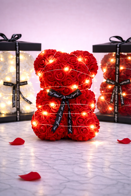 LED Rose Bear Gift Box