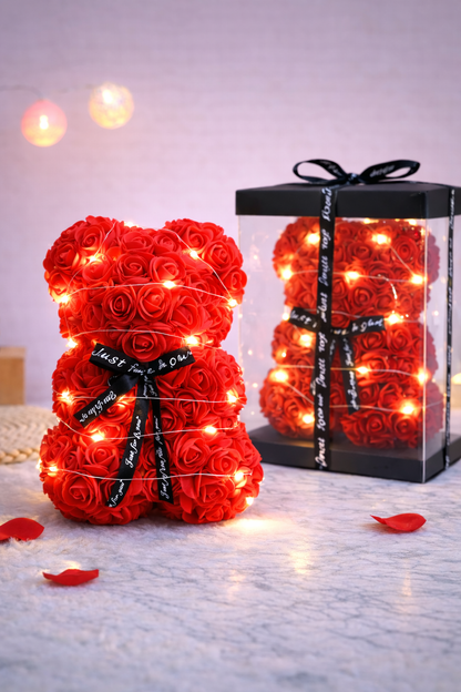 LED Rose Bear Gift Box