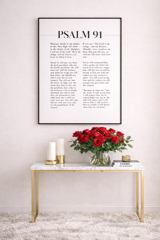 Psalm 91 Scripture Wall Art