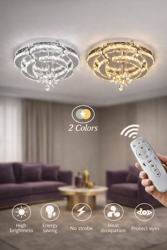 Modern Crystal Flower Chandelier