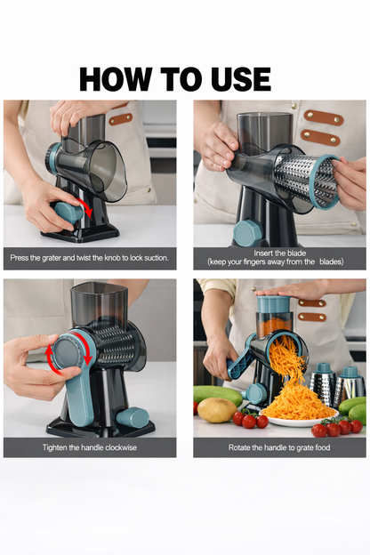 Premium Rotary Kitchen Slicer and Grater