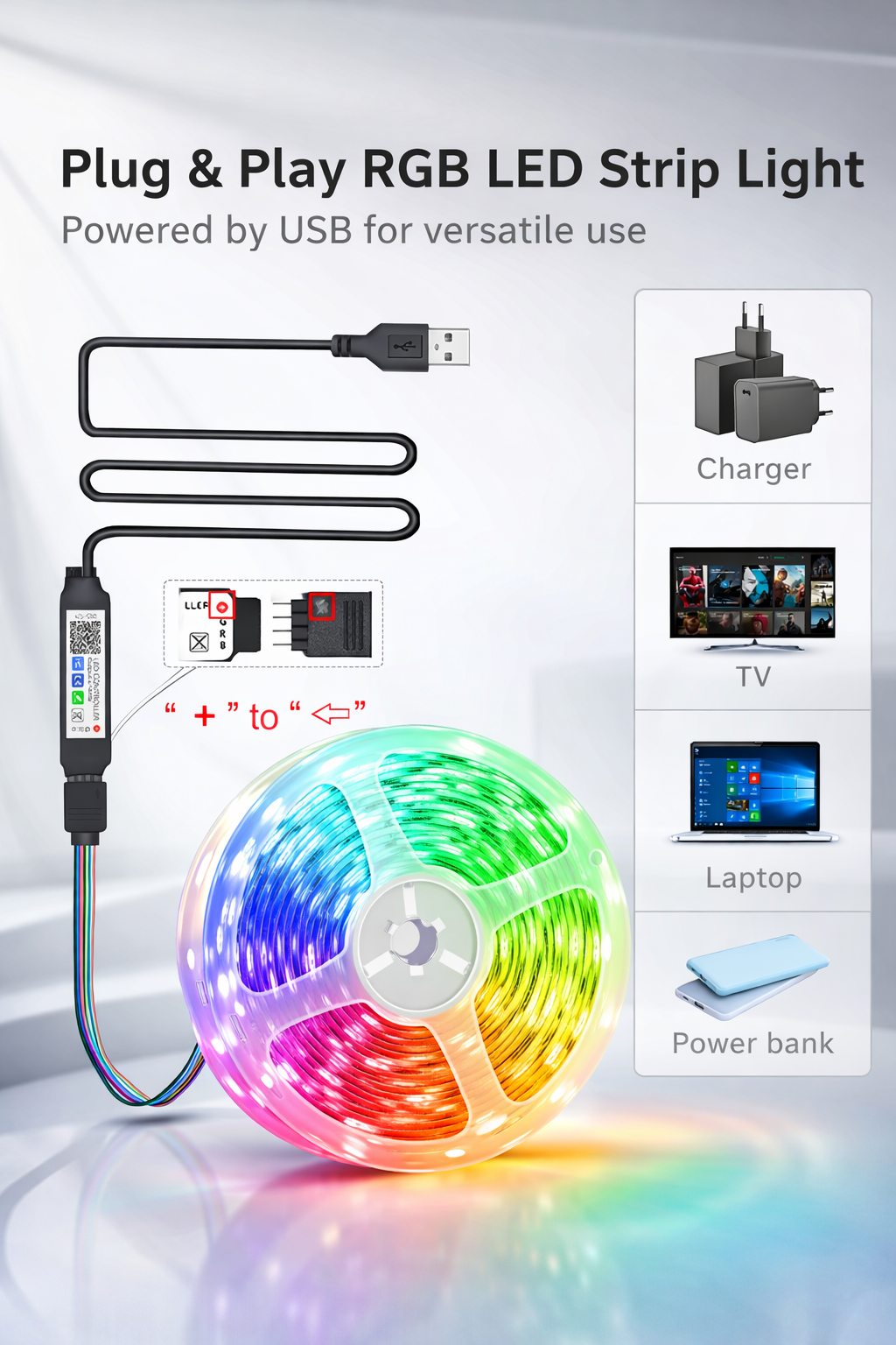 30M RGB LED Strip Lights with APP Control