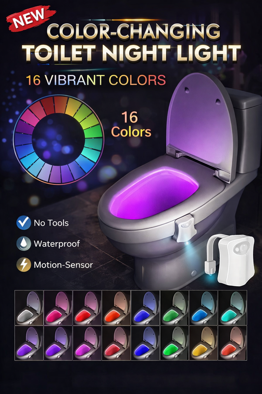 Motion Sensor LED Toilet Night Light