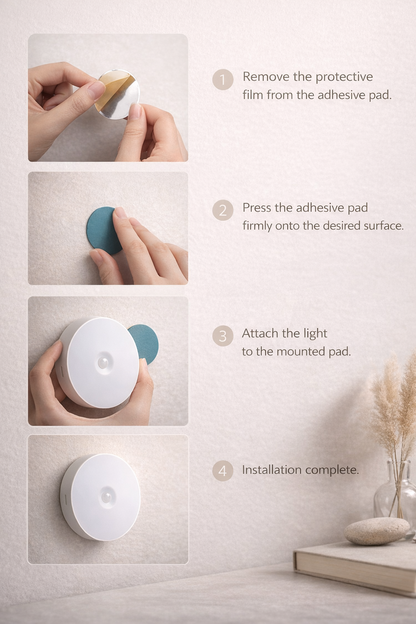 5 Motion Sensor LED Warm Light