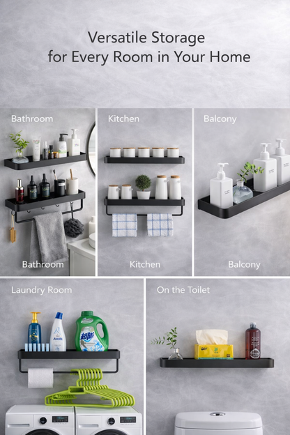 Black Nordic Style Shelf