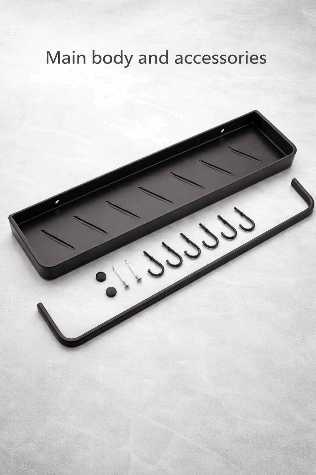 Black Nordic Style Shelf
