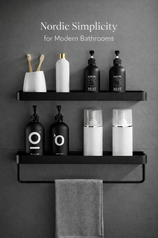 Black Nordic Style Shelf