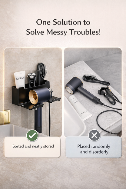Smart Wall-Mounted Hair Dryer Holder