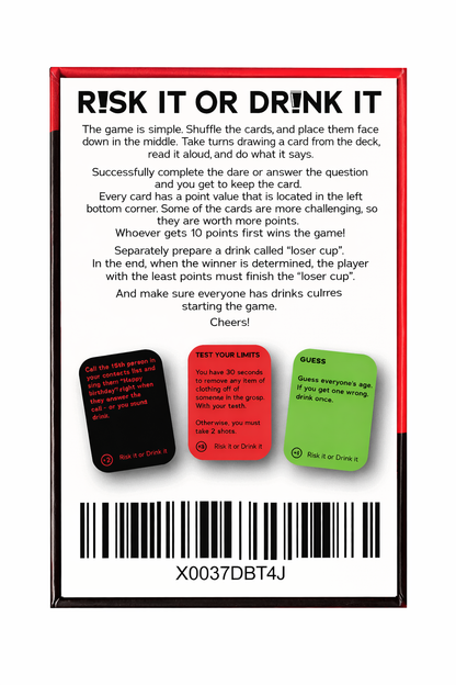 Risk It or Drink It – Adult Card Game