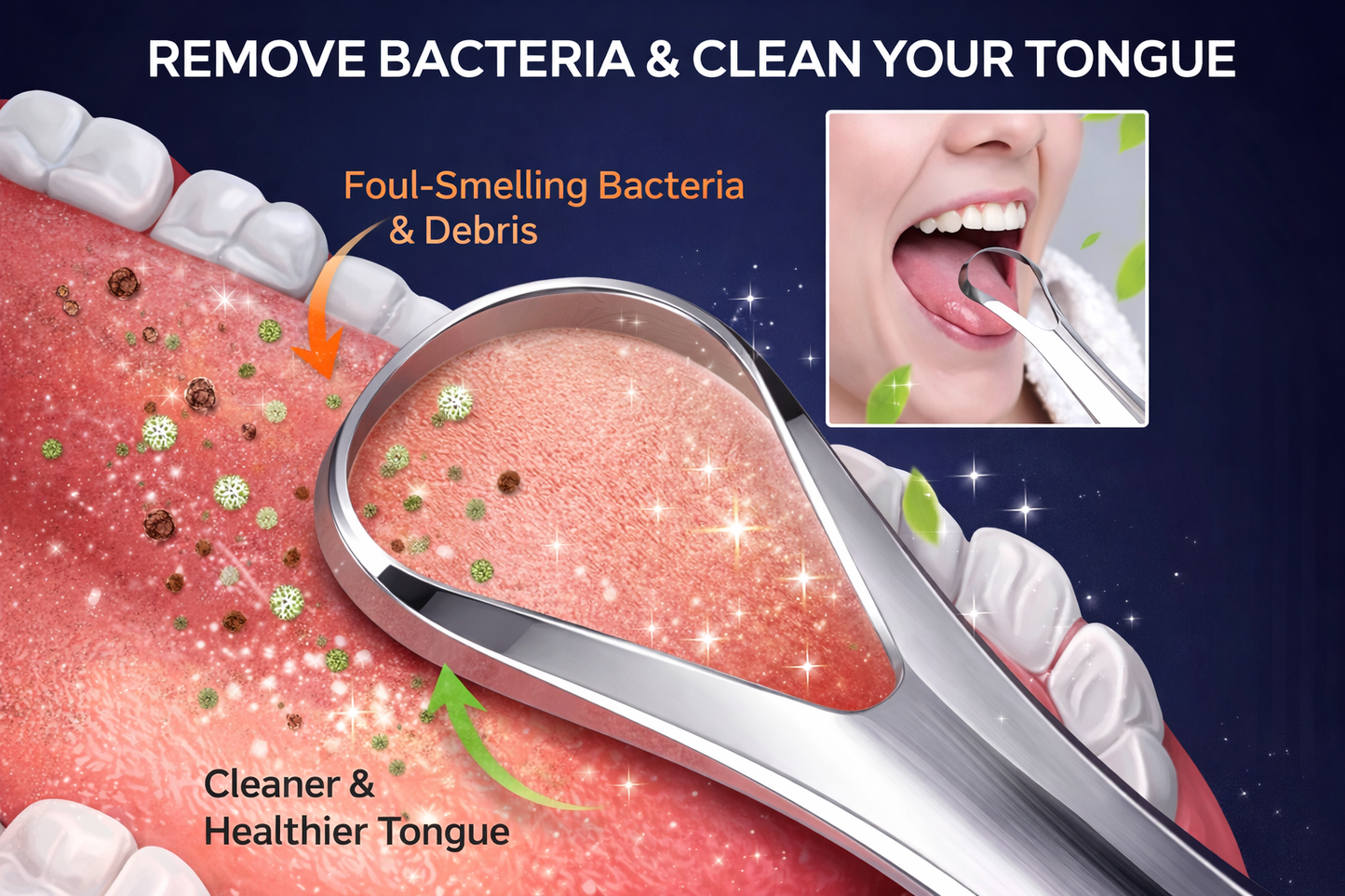 Fresh Breath Tongue Scraper