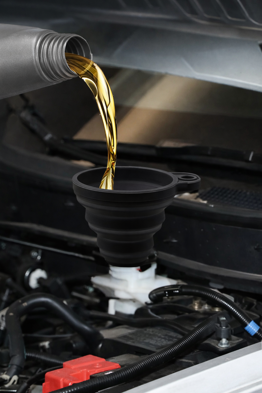 No-Spill Engine Funnel