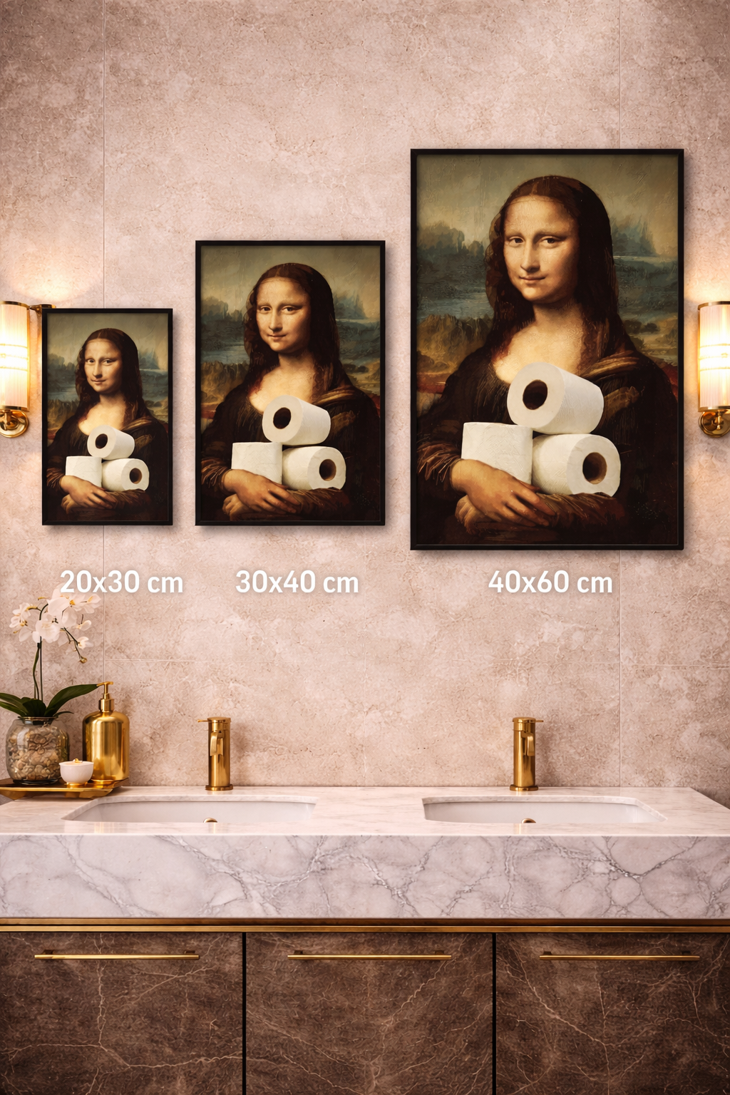 Humorous Washroom Wall Art