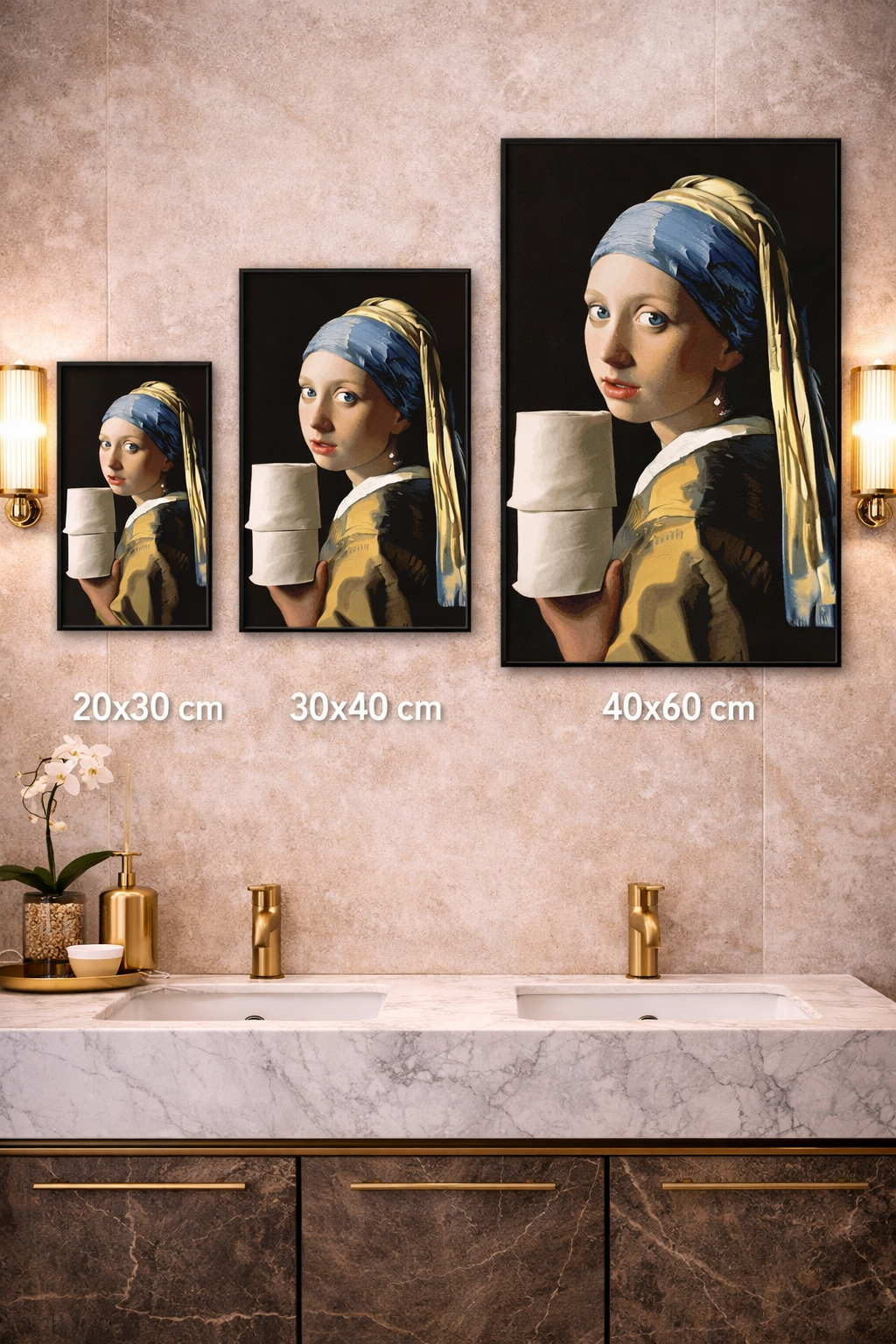 Humorous Washroom Wall Art