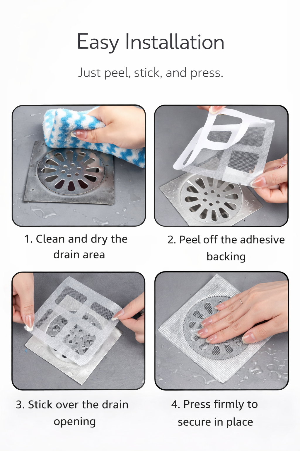Disposable Drain Filter Stickers (20 PCS Set)