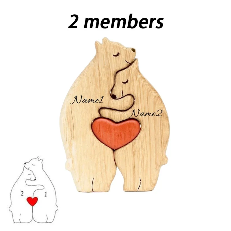 Personalized Bear Family Puzzle