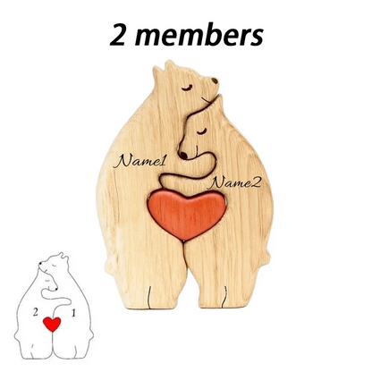 Personalized Bear Family Puzzle