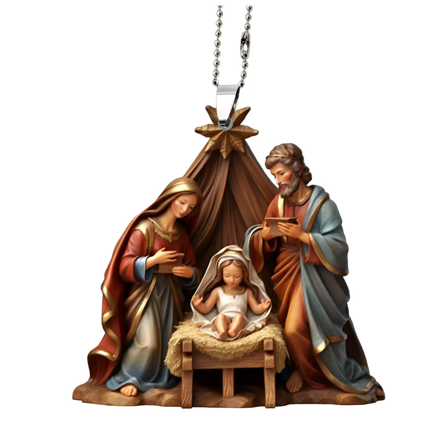 Christmas Tree Jesus Pendant
