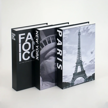 Set of 3 Foldable Designer Fake Books