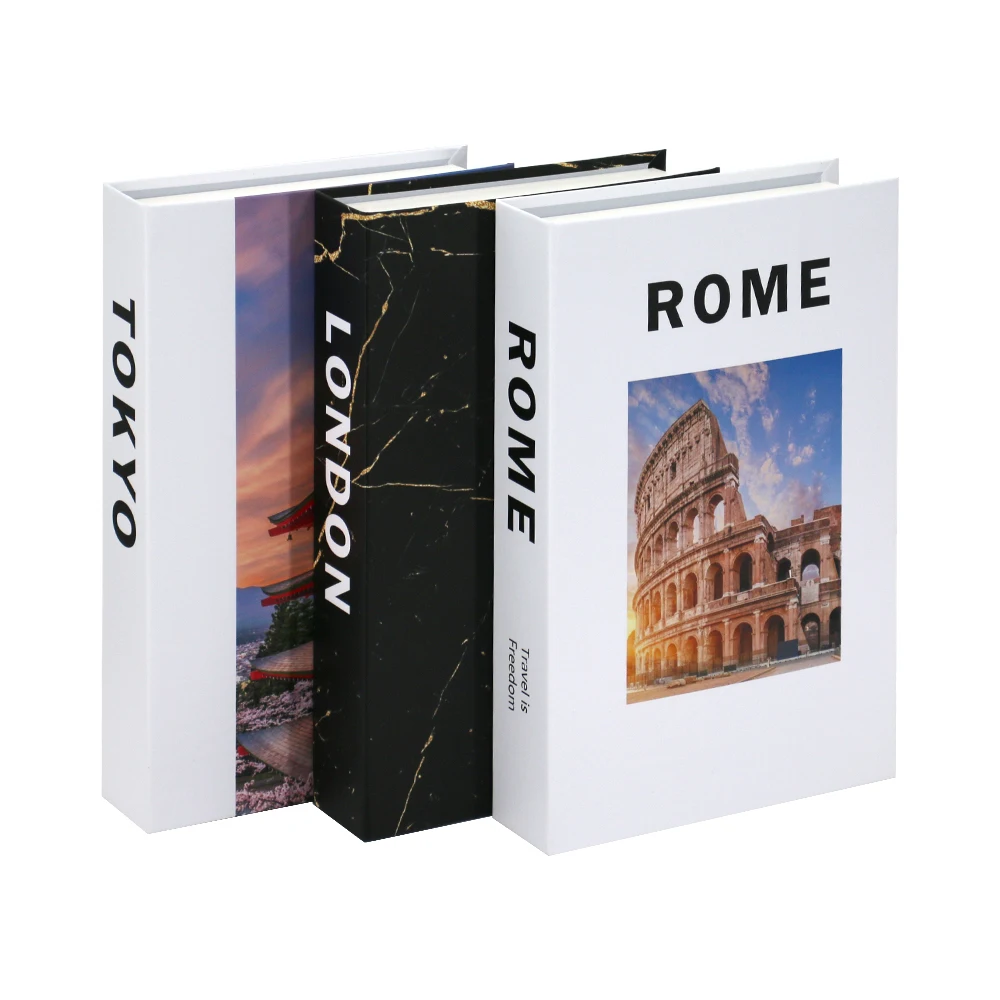 Set of 3 Foldable Designer Fake Books