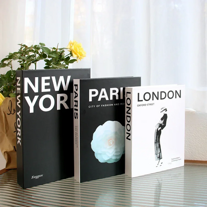 Set of 3 Foldable Designer Fake Books