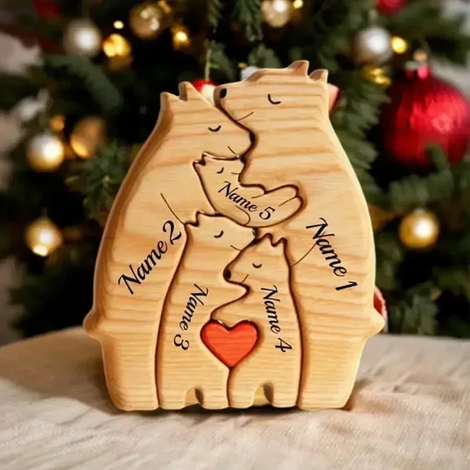 Personalized Bear Family Puzzle