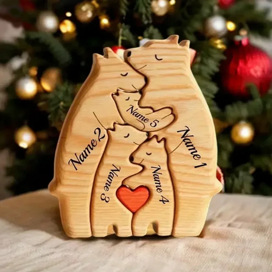 Personalized Bear Family Puzzle