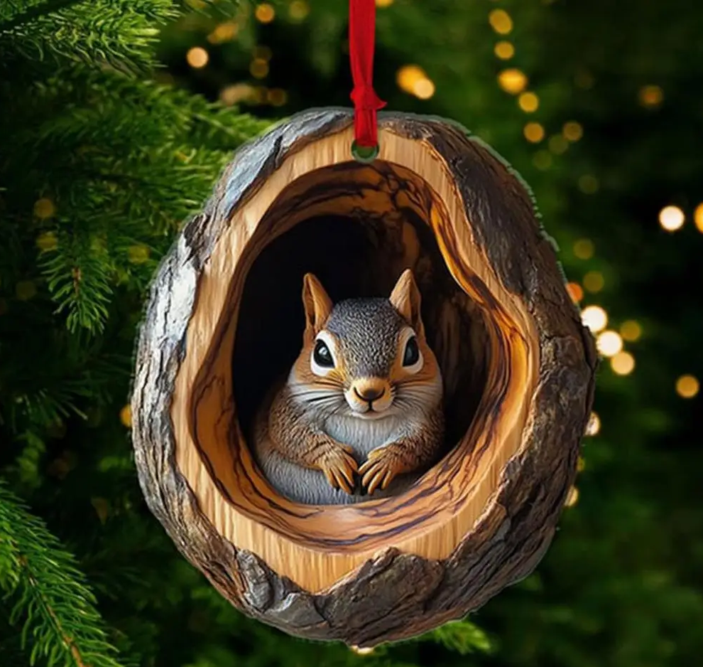 Christmas Animal Tree Pendants