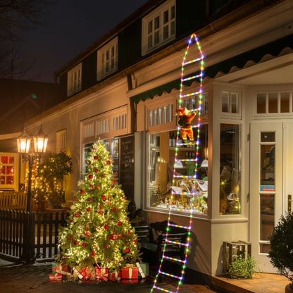 LED Santa Claus Climbing Ladder Light