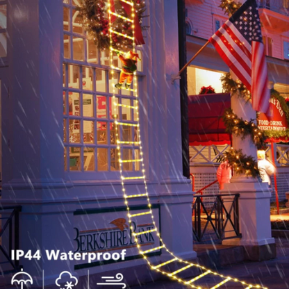 LED Santa Claus Climbing Ladder Light